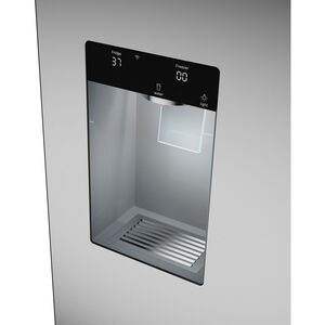 Bosch 100 Series 36 in. 26 cu. ft. Smart French Door Refrigerator with Ice & Water Dispenser - Stainless Steel, , hires
