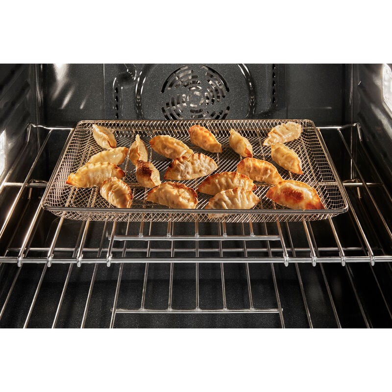 Maytag 30 in. 10 cu. ft. Front Control Electric Double Wall Oven with True European Convection - Fingerprint Resistant Stainless Steel, , hires