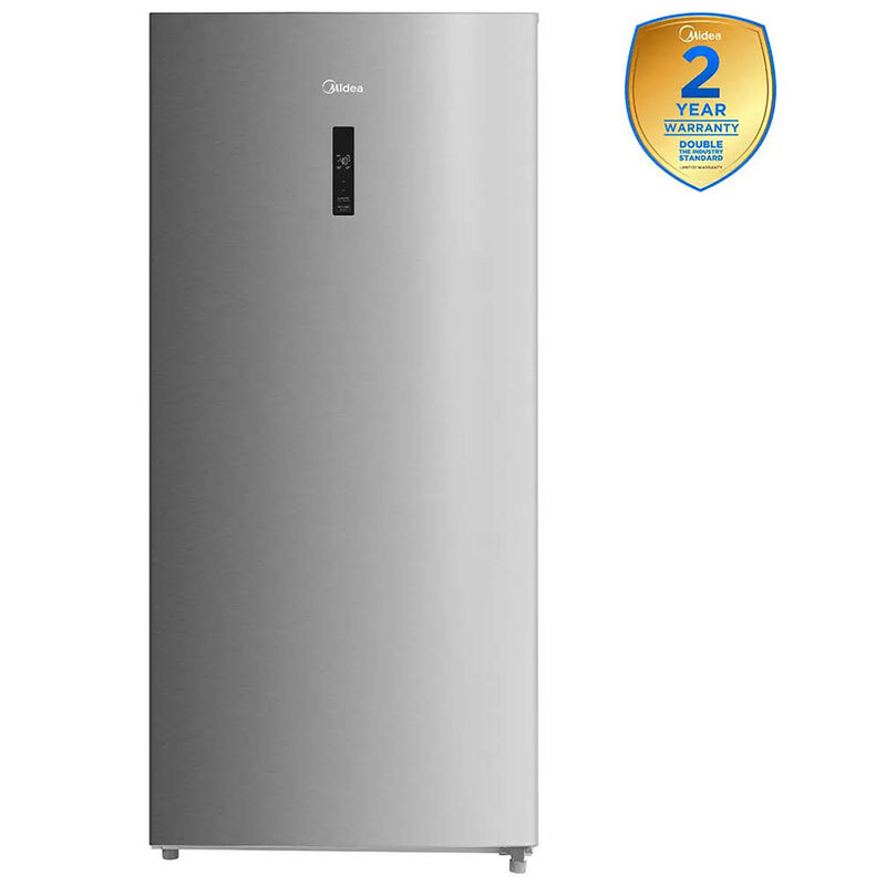 Midea 30 in. 21.1 cu. ft. Garage-Ready Double-Drawer Upright Freezer with Adjustable Shelves - Stainless Steel, Stainless Steel, hires