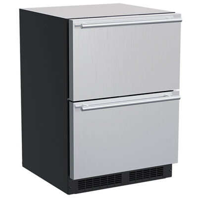 Marvel 24 in. 5.0 cu. ft. Built-In Refrigerator Drawer with Door Style - Stainless Steel | MLDR224SS61A