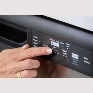 GE 24 in. Front Control Flush-Mount Dishwasher with 55 dBa Sound Level, Dry Boost & Pocket Handle - Stainless Steel, Stainless Steel, hires