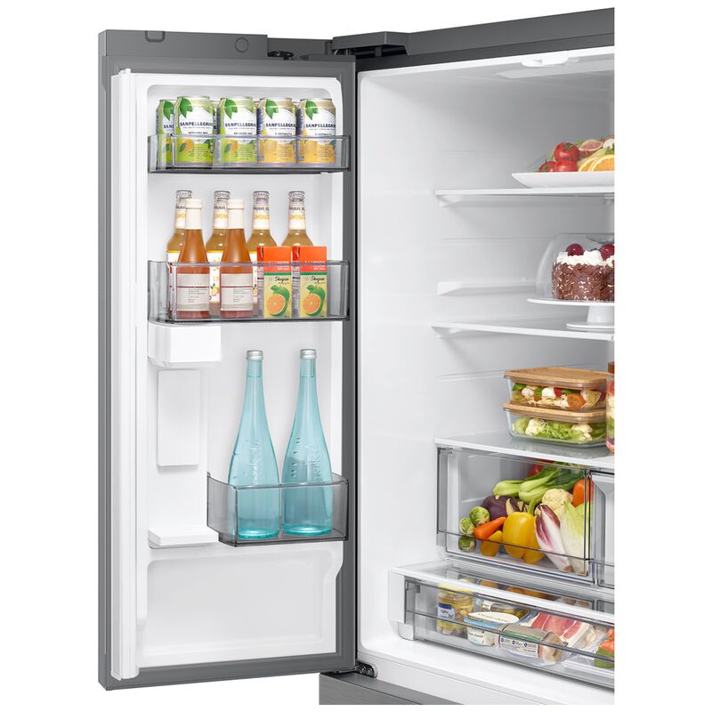 Samsung Bespoke 36 in. 25.0 cu. ft. Smart Counter Depth French Door Refrigerator with Internal Water Dispenser - Fingerprint Resistant Stainless Steel, , hires