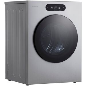 LG SIGNATURE 29 in. 9.0 cu. ft. Smart Stackable Gas Dryer with Built-In Intelligence, TurboSteam, AI Sensor Dry & Sanitize Cycle - Brushed Platinum Steel, , hires