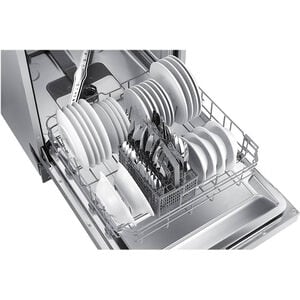 Samsung 24 in. Front Control Dishwasher with 52 dBa Sound Level & Pocket - Stainless Steel, , hires