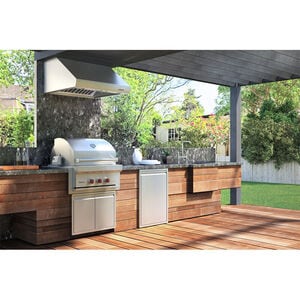 Wolf 36 in. 3-Burner Built-In Natural Gas Grill with Rotisserie, Sear Burner & Smoker Box - Stainless Steel, , hires