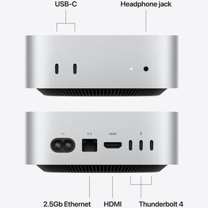 Apple Mac Mini with Apple M6 12-Core CPU, 12-Core GPU, 24 GB RAM, 512 GB SSD & Mac OS - Silver, , hires