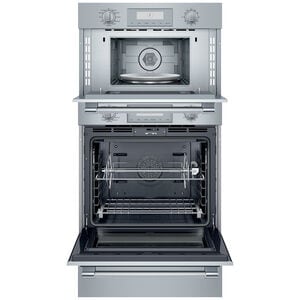 Thermador Professional Series 30 in. 8.6 cu. ft. Smart Speed Electric Microwave/Wall Oven Combo with True European Convection - Stainless Steel, , hires