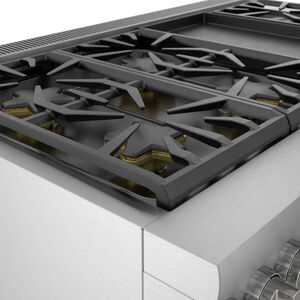 Thermador Pro Grand Professional Series 48 in. 8.2 cu. ft. Smart True European Convection Double Oven Dual Fuel Range with 6 Sealed Burners & Griddle - Stainless Steel, , hires