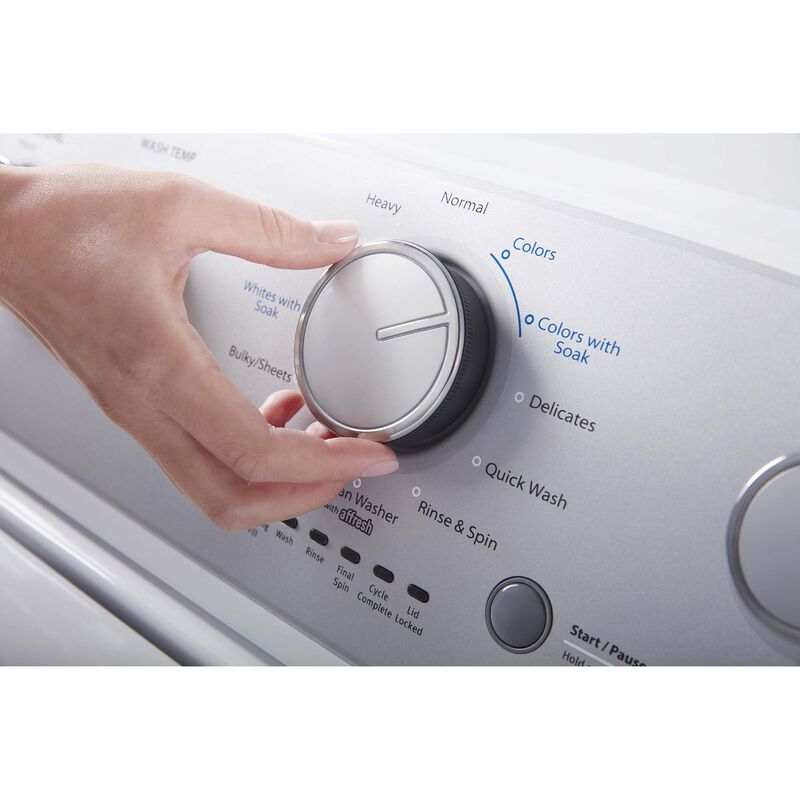 Whirlpool 28 in. 3.8 cu. ft. Top Load Washer with Agitator & Soil Level Selection - White, , hires