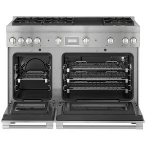 Thermador Pro Harmony Series 48 in. 4.4 cu. ft. Smart Convection Double Oven Freestanding Dual Fuel Range with 6 Sealed Burners & Griddle - Stainless Steel, , hires