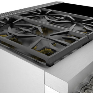 Thermador Pro Grand Professional Series 36 in. 5.7 cu. ft. Smart True European Convection Dual Fuel Range with 4 Sealed Burners - Stainless Steel, , hires