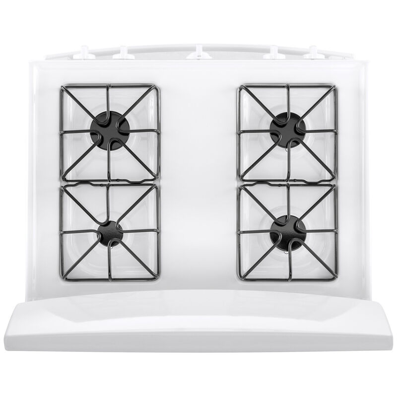 GE 30 in. 4.8 cu. ft. Gas Range with 4 Sealed Burners - White, White, hires