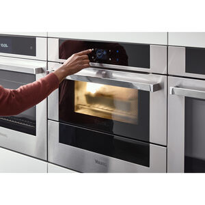 Viking 30 in. 1.4 cu. ft. Steam Electric Single Wall Oven with True European Convection - Stainless Steel, , hires