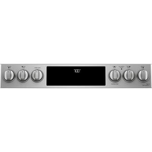 Cafe 30 in. 5.7 cu. ft. Smart Air Fry True European Convection Slide-In Electric Range with Smoothtop Burners - Stainless Steel, Stainless Steel, hires