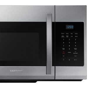 Samsung 30 in. 1.7 cu. ft. 1000W Over-the-Range Microwave with 300 CFM - Stainless Steel, Stainless Steel, hires