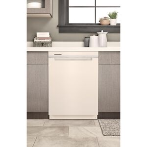 Whirlpool 24 in. Top Control Dishwasher with 47 dBa Sound Level, 3rd-Rack & Pocket - Biscuit, , hires