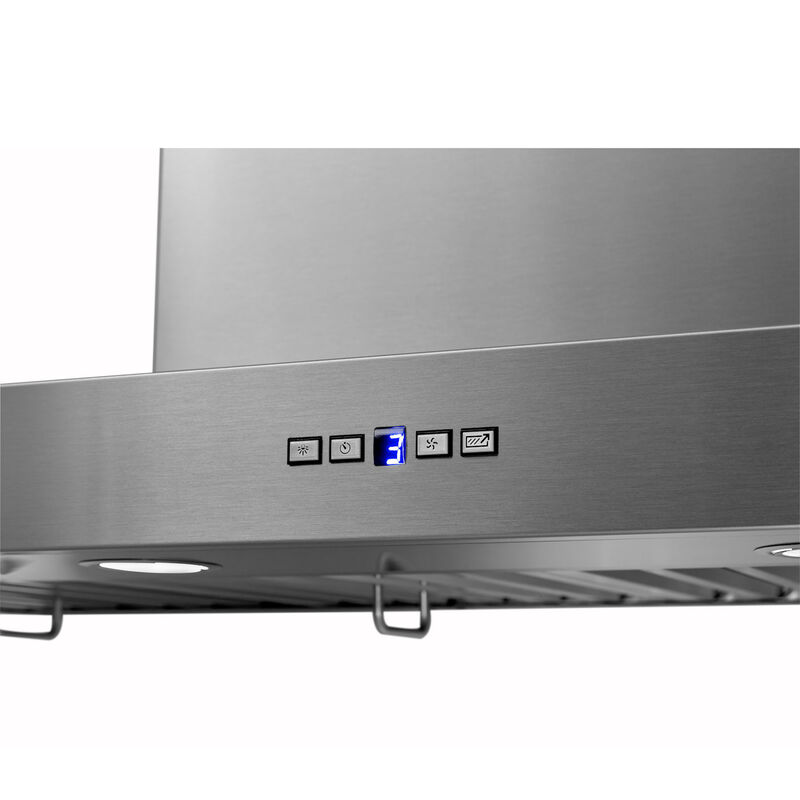 Best 48 in. Chimney Style Range Hood with 4 Speed Settings, 1500 CFM & 4 Halogen Lights - Stainless Steel, , hires