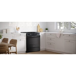 Frigidaire 30 in. 5.1 cu. ft. Slide-In Gas Range with 5 Sealed Burners - Black, , hires