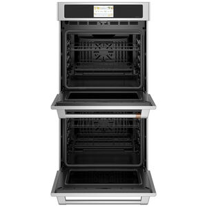 Cafe Professional Series 27 in. 8.6 cu. ft. Smart Top Control Electric Double Wall Oven with True European Convection - Stainless Steel, , hires