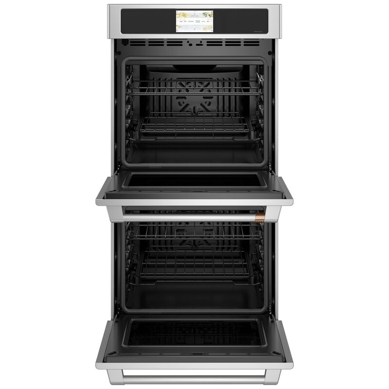 Cafe Professional Series 27 in. 8.6 cu. ft. Smart Top Control Electric Double Wall Oven with True European Convection - Stainless Steel, , hires