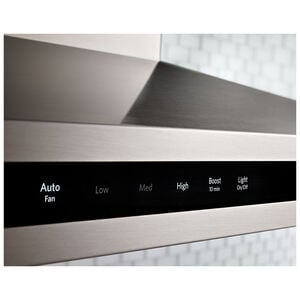 KitchenAid 36 in. Convertible Chimney Style Range Hood with 585 CFM, 3 Fan Speeds , 4 LED & 2 Halogen Lights - Stainless Steel, Stainless Steel, hires