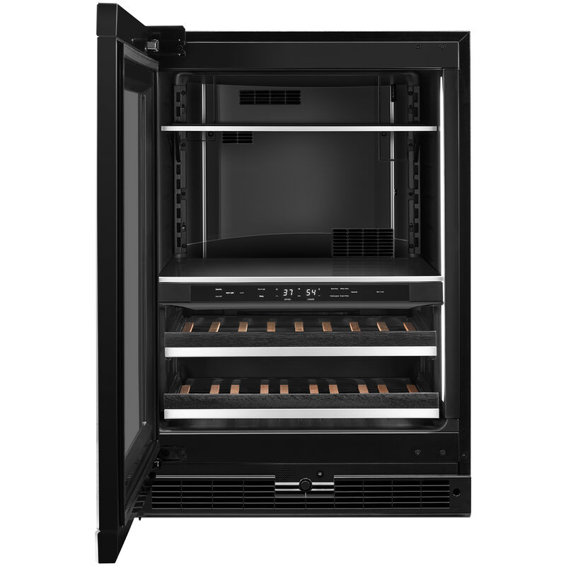 JennAir 24 in. 5.0 cu. ft. Built-In Beverage Center with Fixed Shelves & Digital Control Right Hinged - Custom Panel Ready, , hires