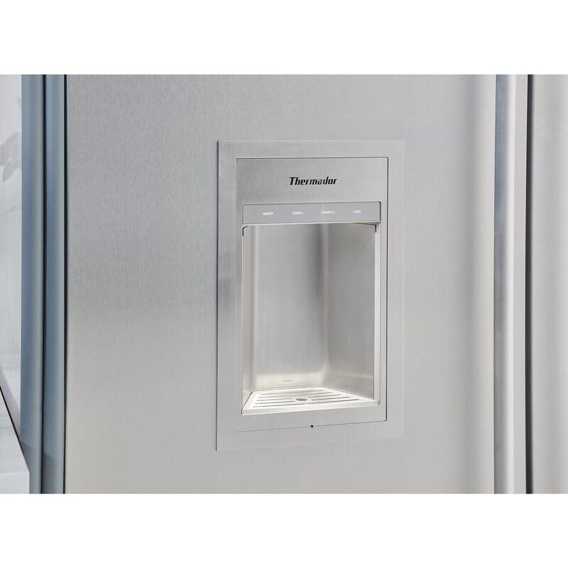 Thermador 24 in. 11.2 cu. ft. Built-in Smart Double-Drawers Upright Freezer with Ice-Maker & Adjustable Shelves - Custom Panel Ready, , hires