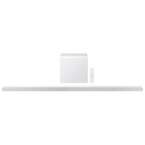 Samsung 3.1.2 Channels Dolby Atmos Smart Sound Bar with Bluetooth & Wireless Subwoofer - White, White, hires