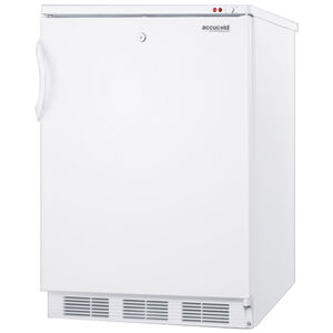 Summit 24" 3.5 Cu. Ft. Upright Compact Freezer - White, , hires