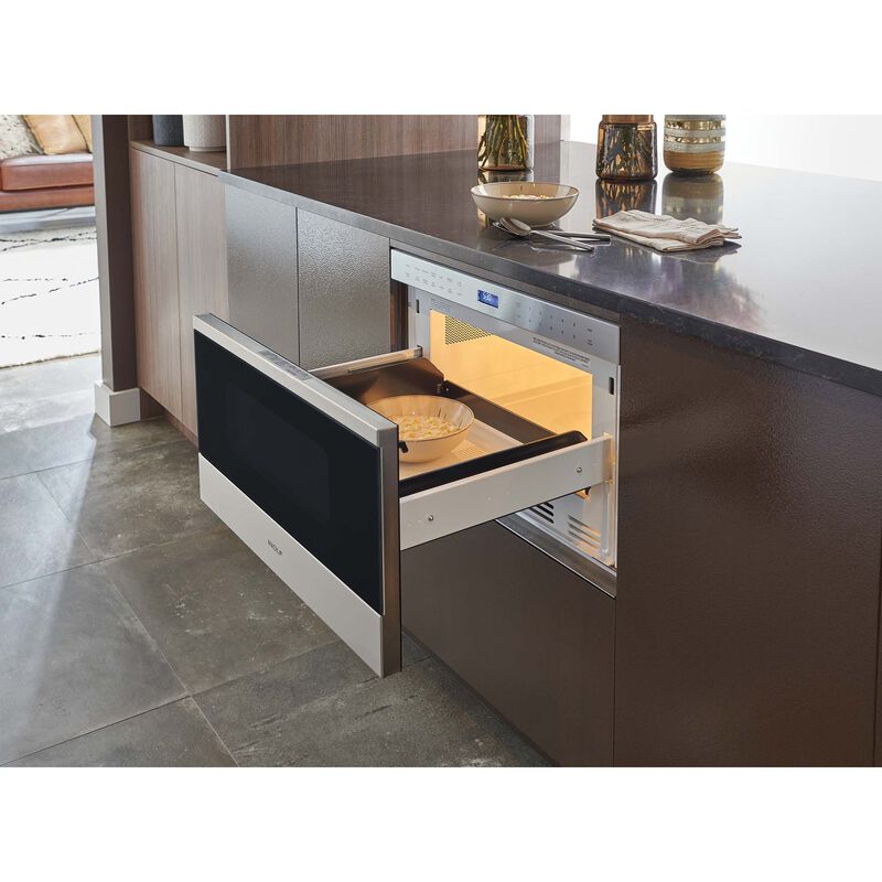 Wolf 24 in. 1.2 cu. ft. 950W Drawer Microwave with Sensor Cooking - Stainless Steel, , hires
