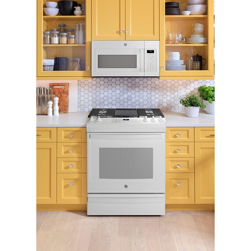 Drop in store gas range