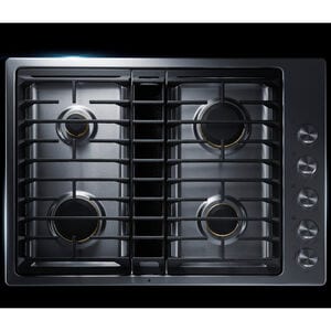 JennAir 30 in. 4-Burner Natural Gas Cooktop with Downdraft & Power Burner - Stainless Steel, , hires