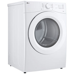 LG 27 in. 7.4 cu. ft. Smart Stackable Electric Dryer with Sensor Dry & AI Dry - White, , hires
