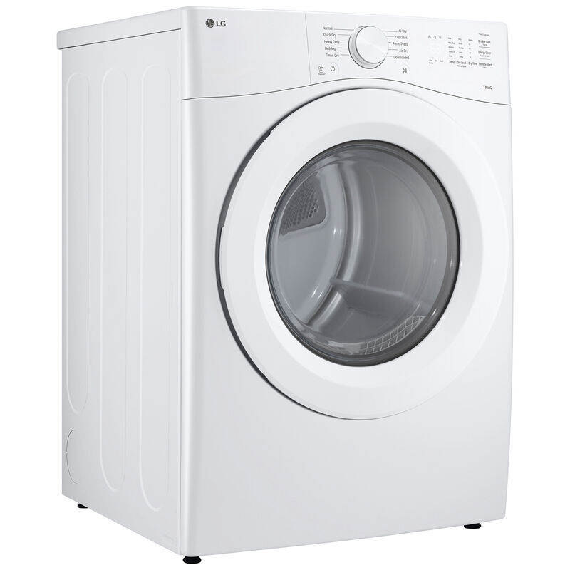 LG 27 in. 7.4 cu. ft. Smart Stackable Electric Dryer with Sensor Dry & AI Dry - White, , hires