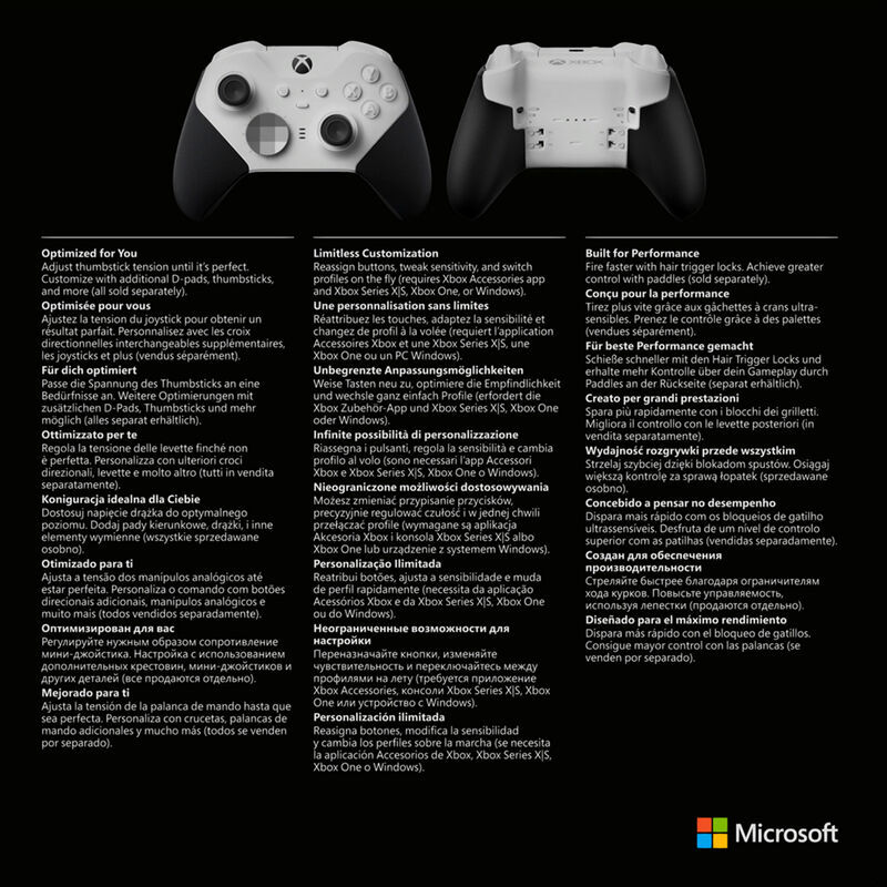 Xbox Elite Series 2 Core Wireless Controller for Xbox One, Xbox Series X,  and Xbox Series S - White
