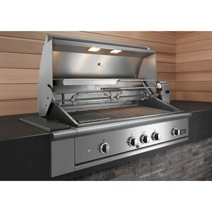 DCS Series 9 48 in. 3-Burner Built-In Liquid Propane Gas Grill with Rotisserie, Sear Burner & Smoke Box - Stainless Steel, , hires