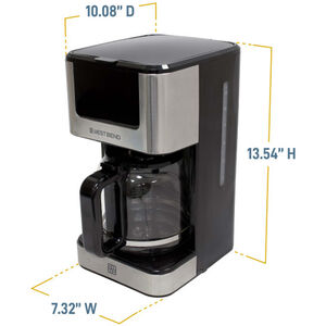 Westbend 12-Cup Touchscreen Hot & Iced Coffee Maker - Stainless Steel, , hires
