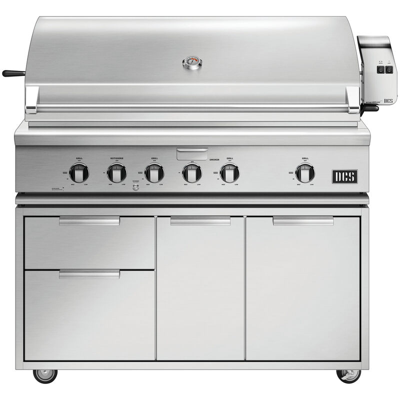 DCS Series 7 48 in. 6-Burner Built-In/Freestanding Natural Gas Grill with Rotisserie, Sear Burner & Smoke Box - Stainless Steel, , hires