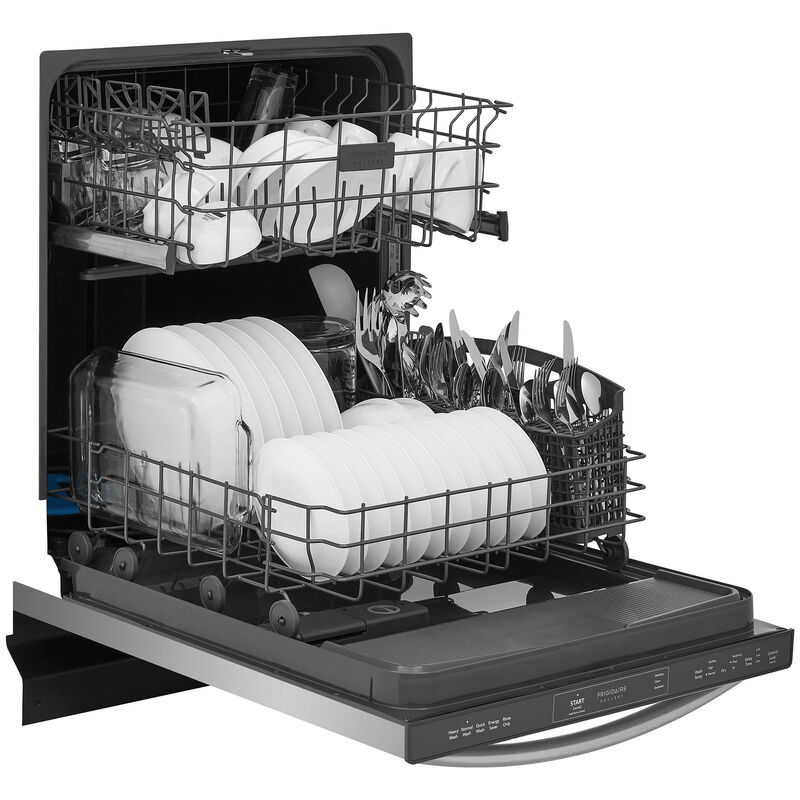 Frigidaire Gallery 24 in. Top Control Dishwasher with 52 dBa Sound Level - Stainless Steel, , hires