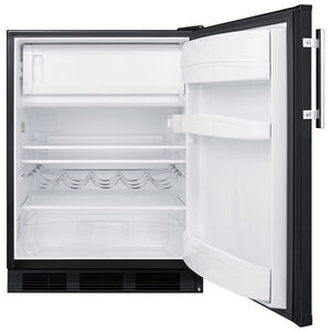 Summit 24 in. 5.0 cu. ft. Undercounter Refrigerator - Black, , hires