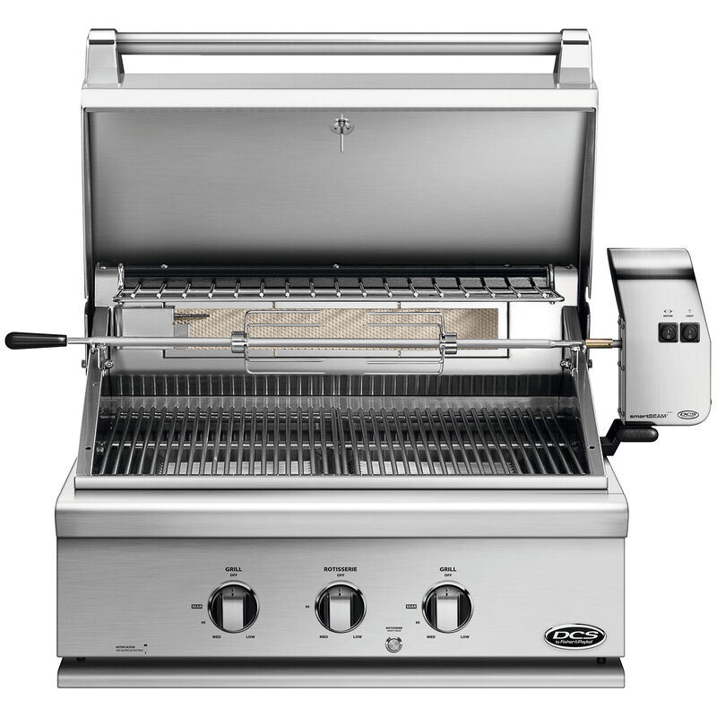 DCS Series 7 30 in. 3-Burner Built-In/Freestanding Liquid Propane Gas Grill with Rotisserie& Smoke Box - Stainless Steel, , hires