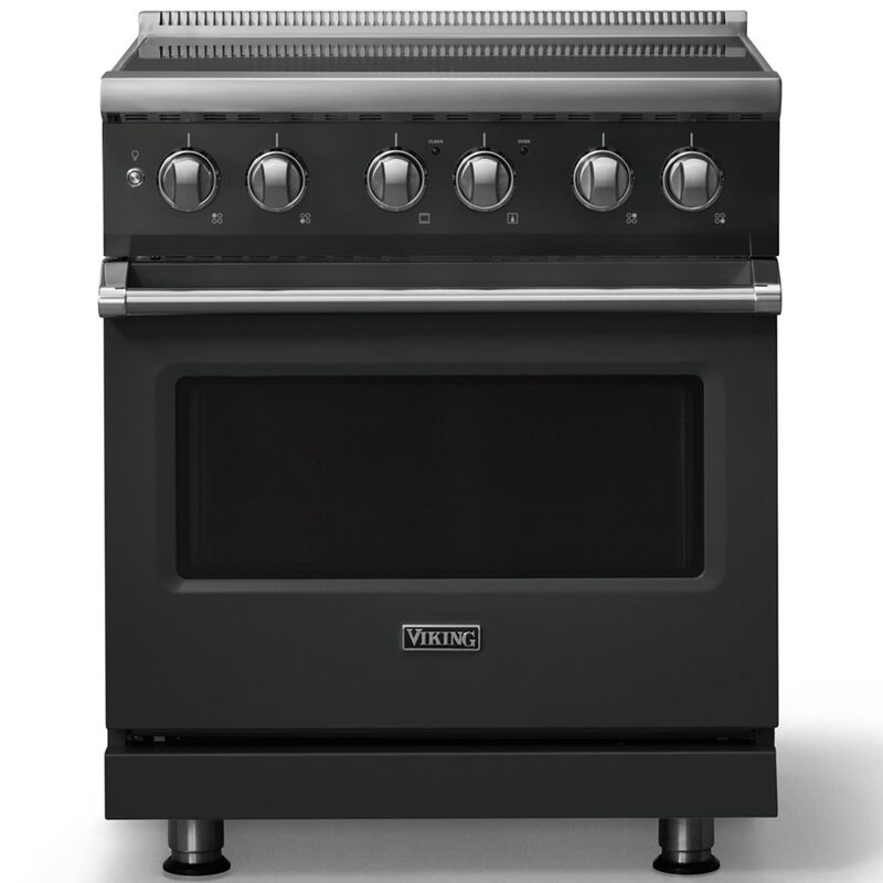 Viking 5 Series 30 in. 4.7 cu. ft. True European Convection Electric Range with 4 Induction Burners - Antique Bronze, , hires