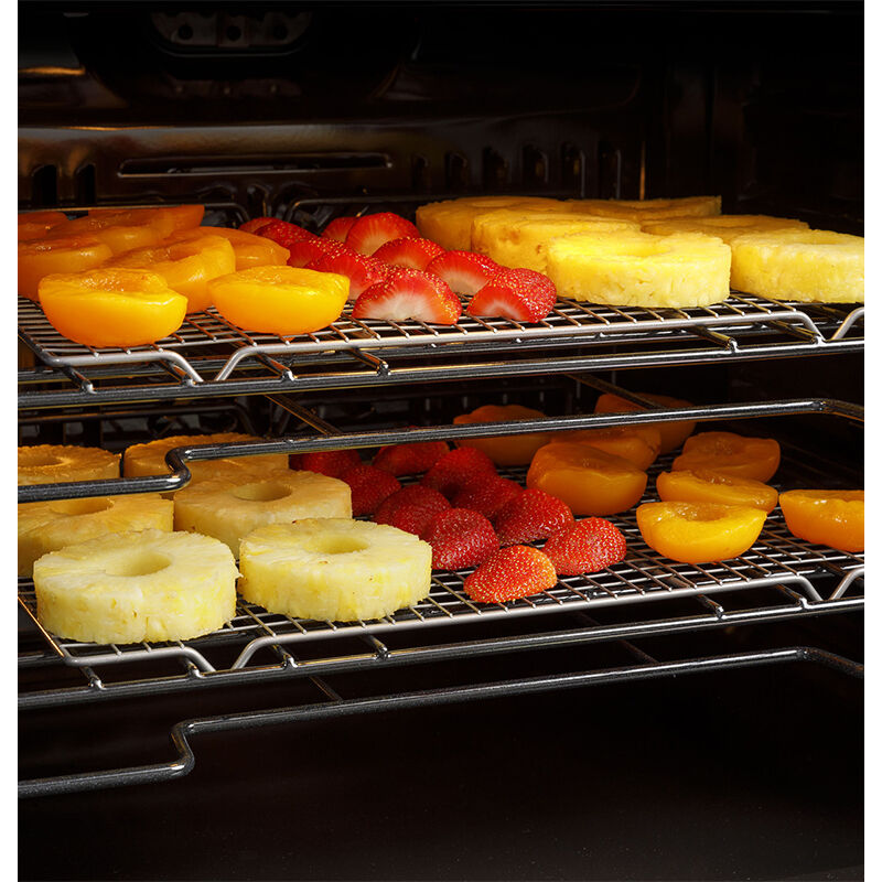 Cafe Minimal Series 30 in. 10 cu. ft. Smart Top Control Electric Double Wall Oven with True European Convection - Platinum Glass, Platinum Glass, hires