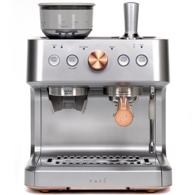 Cafe Bellissimo Semi-Automatic Espresso Machine + Frother - Silver Steel | C7CESAS2RS3