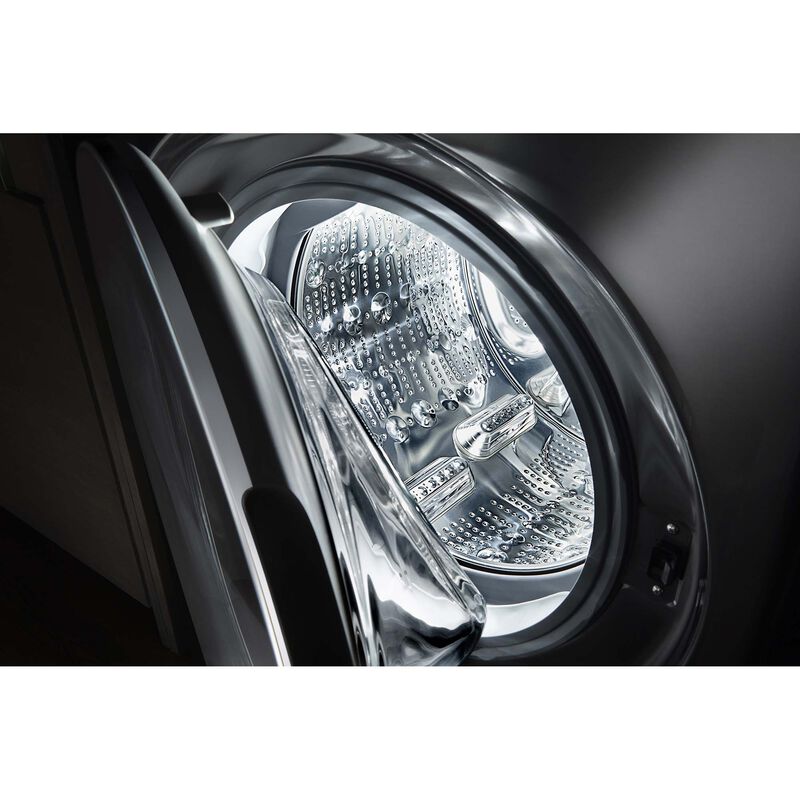 LG 27 in. WashTower with 4.5 cu. ft. Washer with 6 Wash Programs & 7.4 cu. ft. Gas Dryer with 6 Dryer Programs, Sensor Dry & Wrinkle Care - Black Steel, Black Steel, hires