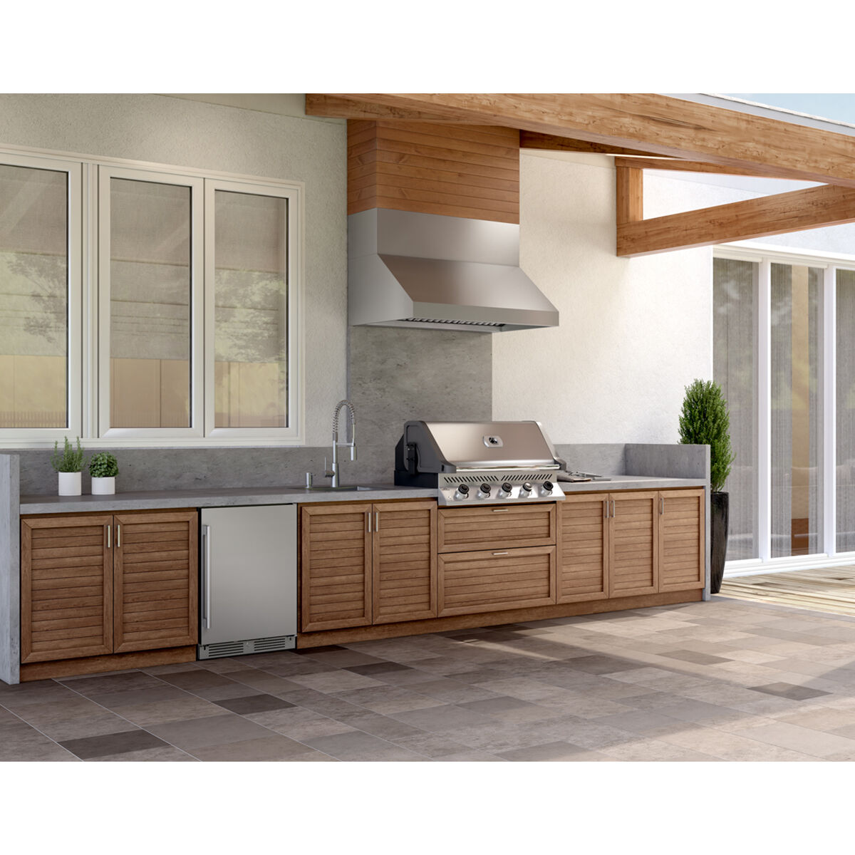 Zephyr Cypress Series 36 in. Ducted Canopy Pro Style Range Hood