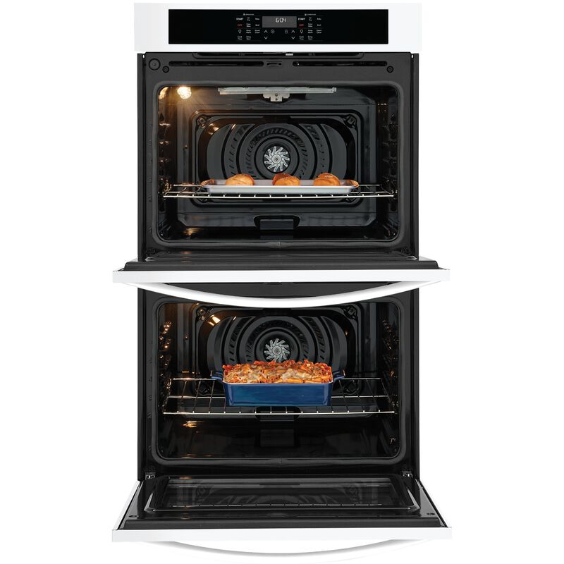 Frigidaire 30 in. 10.6 cu. ft. Top Control Electric Double Wall Oven With Standard Convection - White, White, hires