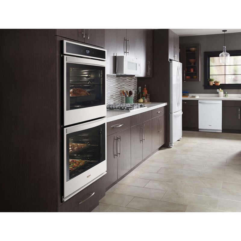 Whirlpool 30 in. 1.1 cu. ft. Low Profile Over-the-Range Microwave with 400 CFM - White, White, hires