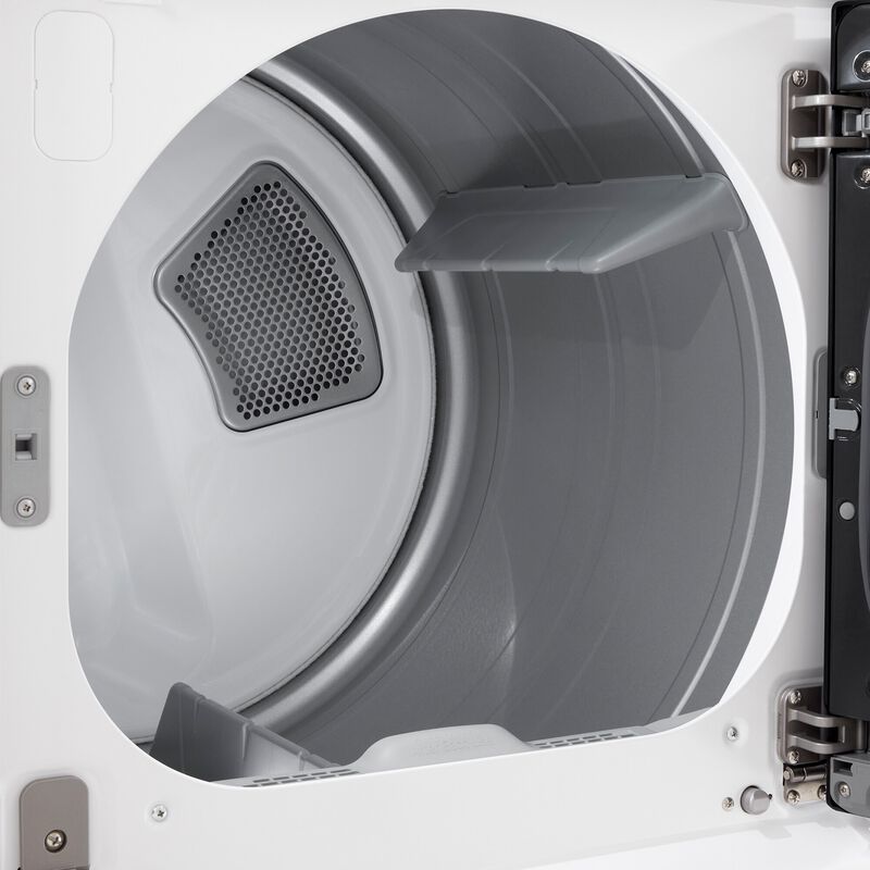 LG 27 in. 7.3 cu. ft. Smart Gas Dryer with EasyLoad Door, AI Sensor Dry, TurboSteam Technology, Sanitize & Steam Cycle - Alpine White, Alpine White, hires