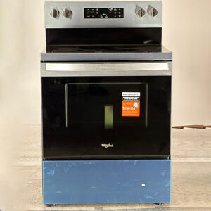 Whirlpool 30 in. 5.3 cu. ft. Air-Fry Standard Convection Electric Range with Radiant Burners - Fingerprint Resistant Stainless Steel (Open Box Excellent Condition), , hires